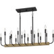 Quoizel Coda 16 Light Island Chandelier in Matte Black - COD139MBK