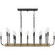 Quoizel Coda 16 Light Island Chandelier in Matte Black - COD139MBK