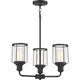 Quoizel Ludlow Three Light Chandelier in Earth Black - LUD5020EK