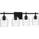 Quoizel Lucy Four Light Bath in Matte Black - LCY8629MBK