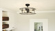 Quoizel Fortress Four Light Fandelier in Earth Black - FTS3124EK