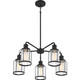 Quoizel Ludlow Five Light Chandelier in Earth Black - LUD5026EK