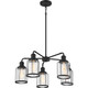 Quoizel Ludlow Five Light Chandelier in Earth Black - LUD5026EK