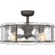 Quoizel Fortress Four Light Fandelier in Mottled Silver - FTS3124MM
