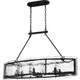 Quoizel Fortress Six Light Island Chandelier in Earth Black - FTS638EK