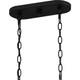 Quoizel Fortress Six Light Island Chandelier in Earth Black - FTS638EK