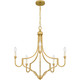 Quoizel Mabel Five Light Chandelier in Light Gold - MAB5026LG Quoizel Mabel Five Light Chandelier in Light Gold - MAB5026LG
