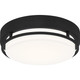 Quoizel Hale LED Flush Mount in Earth Black - HAL1612EK Quoizel Hale LED Flush Mount in Earth Black - HAL1612EK