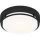 Quoizel Hale LED Flush Mount in Earth Black - HAL1612EK Quoizel Hale LED Flush Mount in Earth Black - HAL1612EK