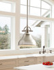 Quoizel Emery One Light Mini Pendant in Brushed Nickel - ER1508BN Quoizel Emery One Light Mini Pendant in Brushed Nickel - ER1508BN