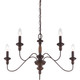 Quoizel Holbrook Five Light Chandelier in Tuscan Brown - HK5005TC Quoizel Holbrook Five Light Chandelier in Tuscan Brown - HK5005TC