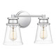 Quoizel Haverfield Two Light Bath in Polished Chrome - HAV8615C