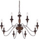 Quoizel Holbrook Eight Light Chandelier in Tuscan Brown - HK5008TC