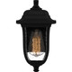 Quoizel Mulberry One Light Outdoor Wall Mount in Matte Black - MUL8406MBK