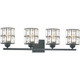 Quoizel Gibson Four Light Bath in Matte Black - GIB8630MBK
