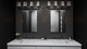 Quoizel Gibson Four Light Bath in Matte Black - GIB8630MBK