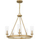 Quoizel Kelleher Five Light Chandelier in Nouveau Painted Weathered Brass - KEL5025NWS