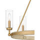 Quoizel Kelleher Five Light Chandelier in Nouveau Painted Weathered Brass - KEL5025NWS