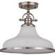 Quoizel Grant One Light Pendant in Brushed Nickel - GRT2814BN Quoizel Grant One Light Pendant in Brushed Nickel - GRT2814BN