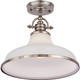 Quoizel Grant One Light Pendant in Brushed Nickel - GRT2814BN Quoizel Grant One Light Pendant in Brushed Nickel - GRT2814BN