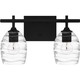 Quoizel Lucy Two Light Bath in Matte Black - LCY8615MBK