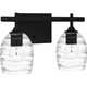 Quoizel Lucy Two Light Bath in Matte Black - LCY8615MBK