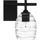Quoizel Lucy Two Light Bath in Matte Black - LCY8615MBK
