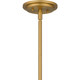 Quoizel Dupree Five Light Island Chandelier in Brushed Weathered Brass - PCDPR534BWS Quoizel Dupree Five Light Island Chandelier in Brushed Weathered Brass - PCDPR534BWS