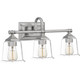 Quoizel Nicholas Three Light Bath in Brushed Nickel - NLC8603BN