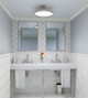Quoizel Outskirts LED Semi Flush Mount in Brushed Nickel - OST1815BN