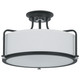 Quoizel Rigel Three Light Semi Flush Mount in Earth Black - QF1715EK Quoizel Rigel Three Light Semi Flush Mount in Earth Black - QF1715EK