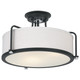 Quoizel Rigel Three Light Semi Flush Mount in Earth Black - QF1715EK Quoizel Rigel Three Light Semi Flush Mount in Earth Black - QF1715EK