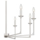 Quoizel Prescott Eight Light Chandelier in Brushed Nickel - PRC5032BN