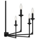 Quoizel Prescott Eight Light Chandelier in Matte Black - PRC5032MBK
