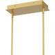 Quoizel Dazzle LED Linear Chandelier in Soft Gold - PCDZ136SGD