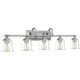 Quoizel Nicholas Five Light Bath Fixture in Brushed Nickel - NLC8605BN