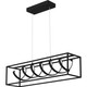 Quoizel Amaranth LED Island Chandelier in Matte Black - PCARN132MBK