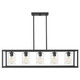 Quoizel New Harbor Five Light Linear Chandelier in Old Bronze - NHR3538OZ