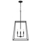 Quoizel Prescott Four Light Pendant in Matte Black - PRC2818MBK Quoizel Prescott Four Light Pendant in Matte Black - PRC2818MBK