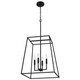 Quoizel Prescott Four Light Pendant in Matte Black - PRC2818MBK Quoizel Prescott Four Light Pendant in Matte Black - PRC2818MBK