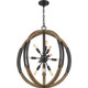 Quoizel Babaton Ten Light Pendant in Old Black Finish - QOP5181OK Quoizel Babaton Ten Light Pendant in Old Black Finish - QOP5181OK