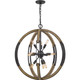 Quoizel Babaton Ten Light Pendant in Old Black Finish - QOP5181OK Quoizel Babaton Ten Light Pendant in Old Black Finish - QOP5181OK