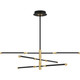 Quoizel Azalea LED Island Chandelier in Matte Black - PCAZA340MBK