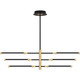 Quoizel Azalea LED Island Chandelier in Matte Black - PCAZA340MBK