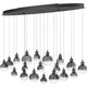 Quoizel Shadow LED Island Chandelier in Black Chrome - PCSH1941BCH