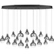 Quoizel Shadow LED Island Chandelier in Black Chrome - PCSH1941BCH