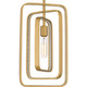 Quoizel Dupree One Light Mini Pendant in Brushed Weathered Brass - PCDPR1510BWS