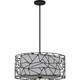 Quoizel Newcastle Four Light Pendant in Matte Black - QOP5274MBK Quoizel Newcastle Four Light Pendant in Matte Black - QOP5274MBK