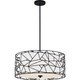Quoizel Newcastle Four Light Pendant in Matte Black - QOP5274MBK Quoizel Newcastle Four Light Pendant in Matte Black - QOP5274MBK