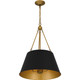 Quoizel Quoizel Pendant Four Light Pendant in Matte Black - QP5597MBK Quoizel Quoizel Pendant Four Light Pendant in Matte Black - QP5597MBK